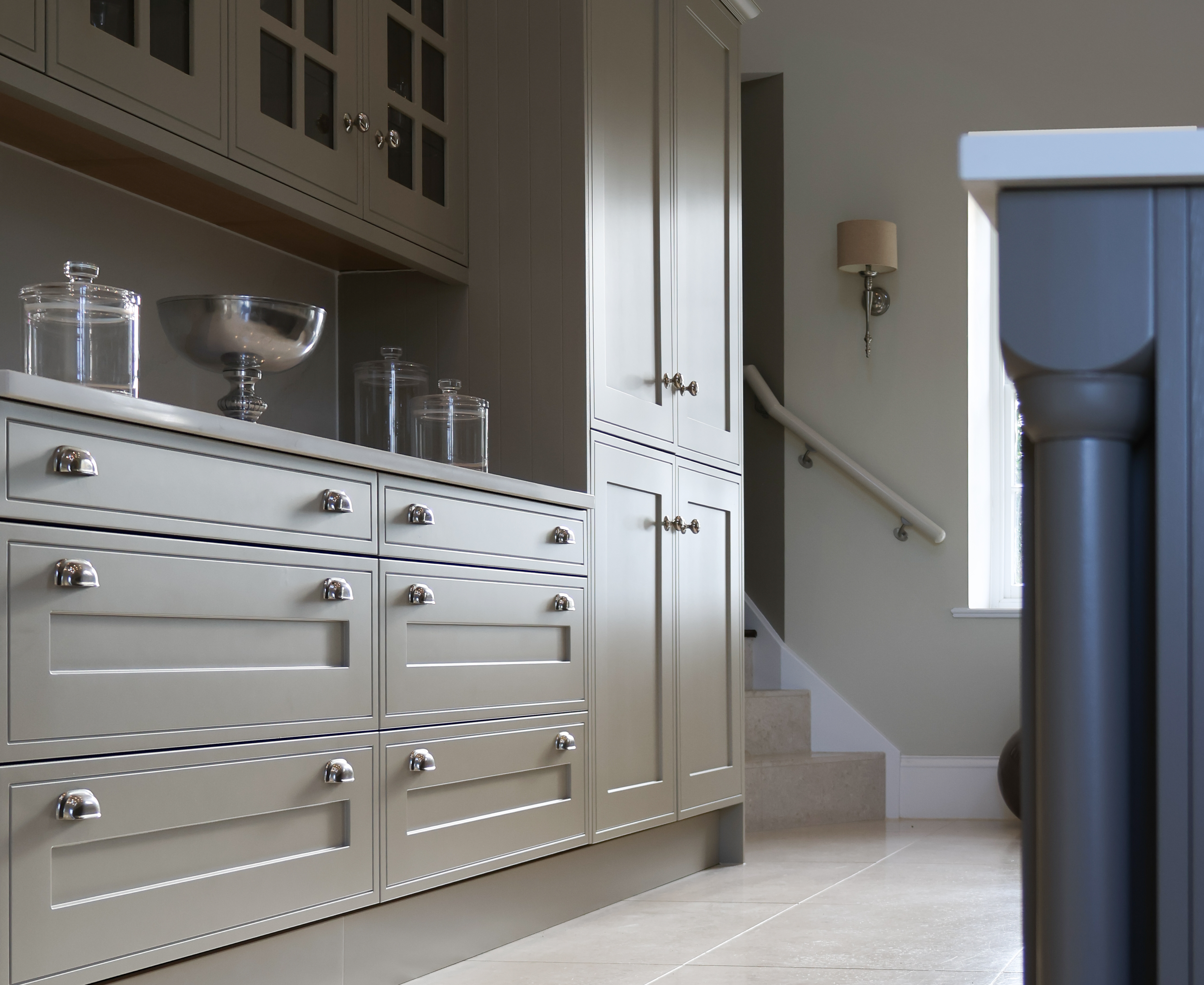 Kitchen spray finishing in progress